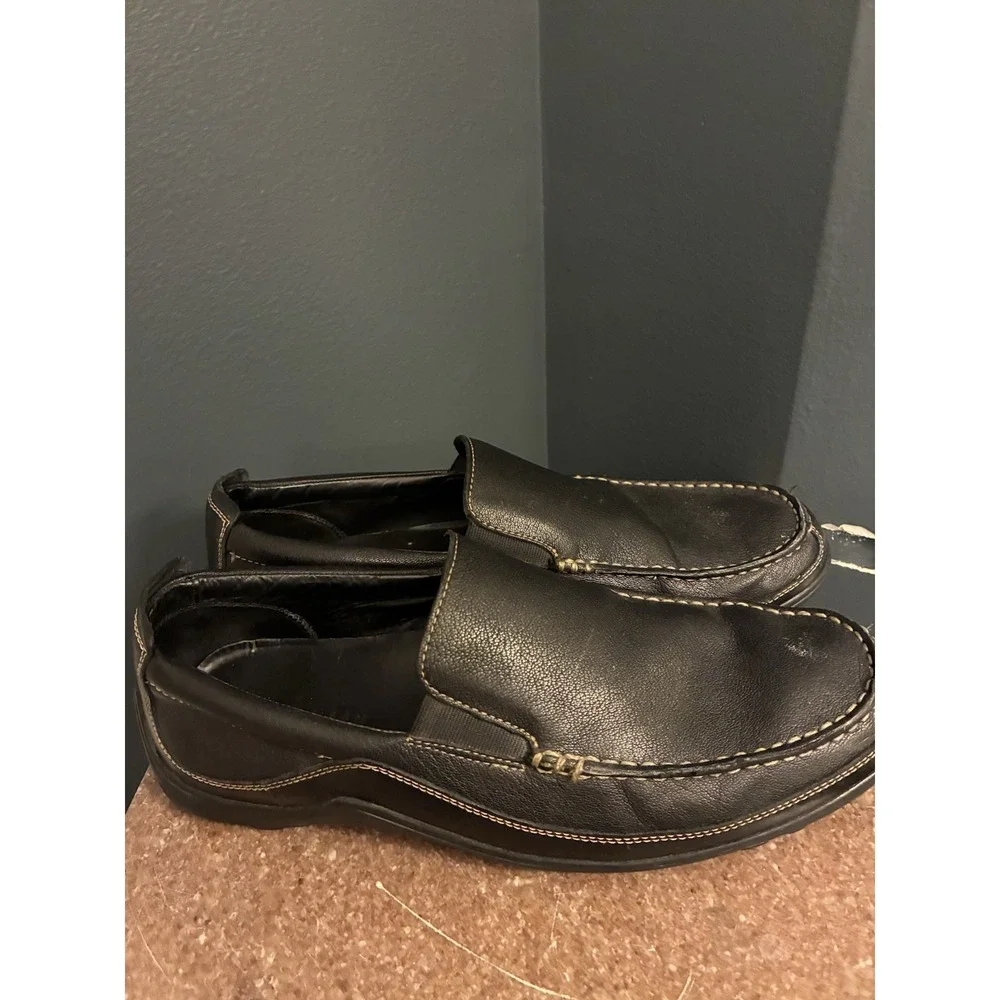 Cole‎ Haan Tucker Venetian Men's Black Leather Slip On Driving Loafers Size 11